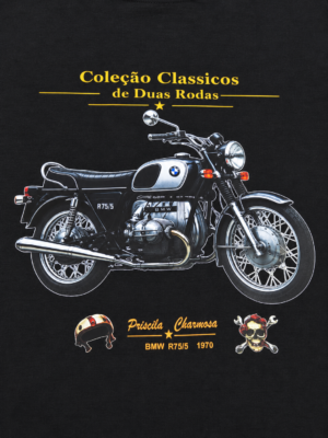 Camiseta preta BMW R75/5 1970