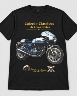 Camiseta preta Ducati 900S 1975