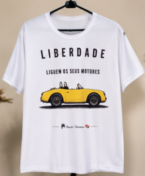 Camiseta Liberdade - Coleção: Charmosa & Spyder