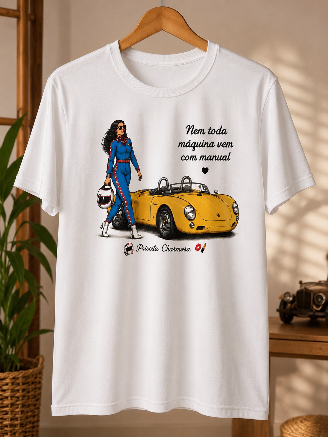 Camiseta Máquina - Coleção Charmosa & Spyder