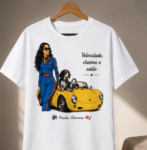 Camiseta Velocidade - Coleção Charmosa & Spyder