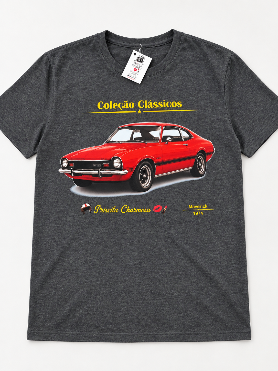 Camiseta Maverick vermelha 1974 - Imagem 2