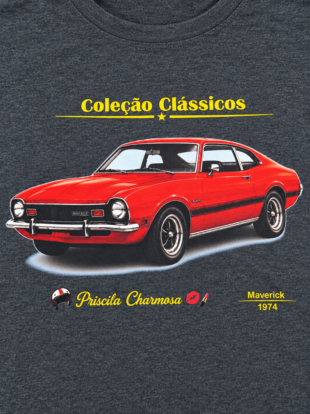 Camiseta Maverick vermelha 1974