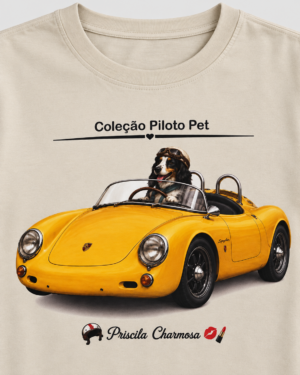 Camiseta bege Piloto pet frente
